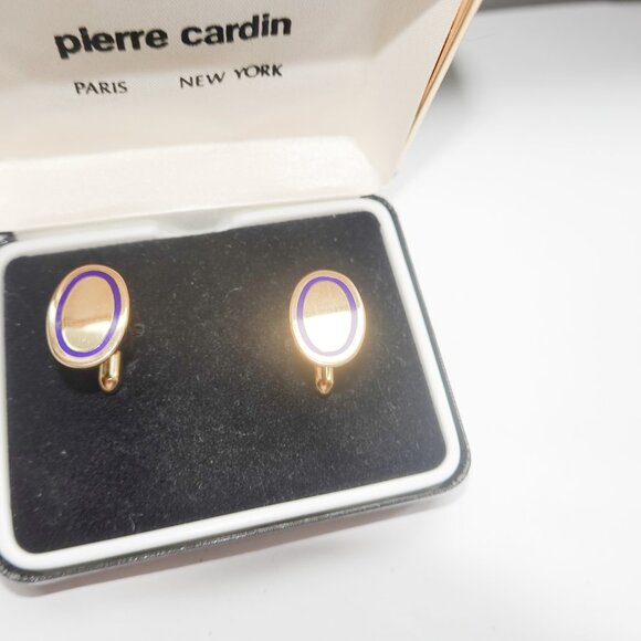 Vintage Pierre Cardin Two Tone Cuff Links - Picture 2 of 3